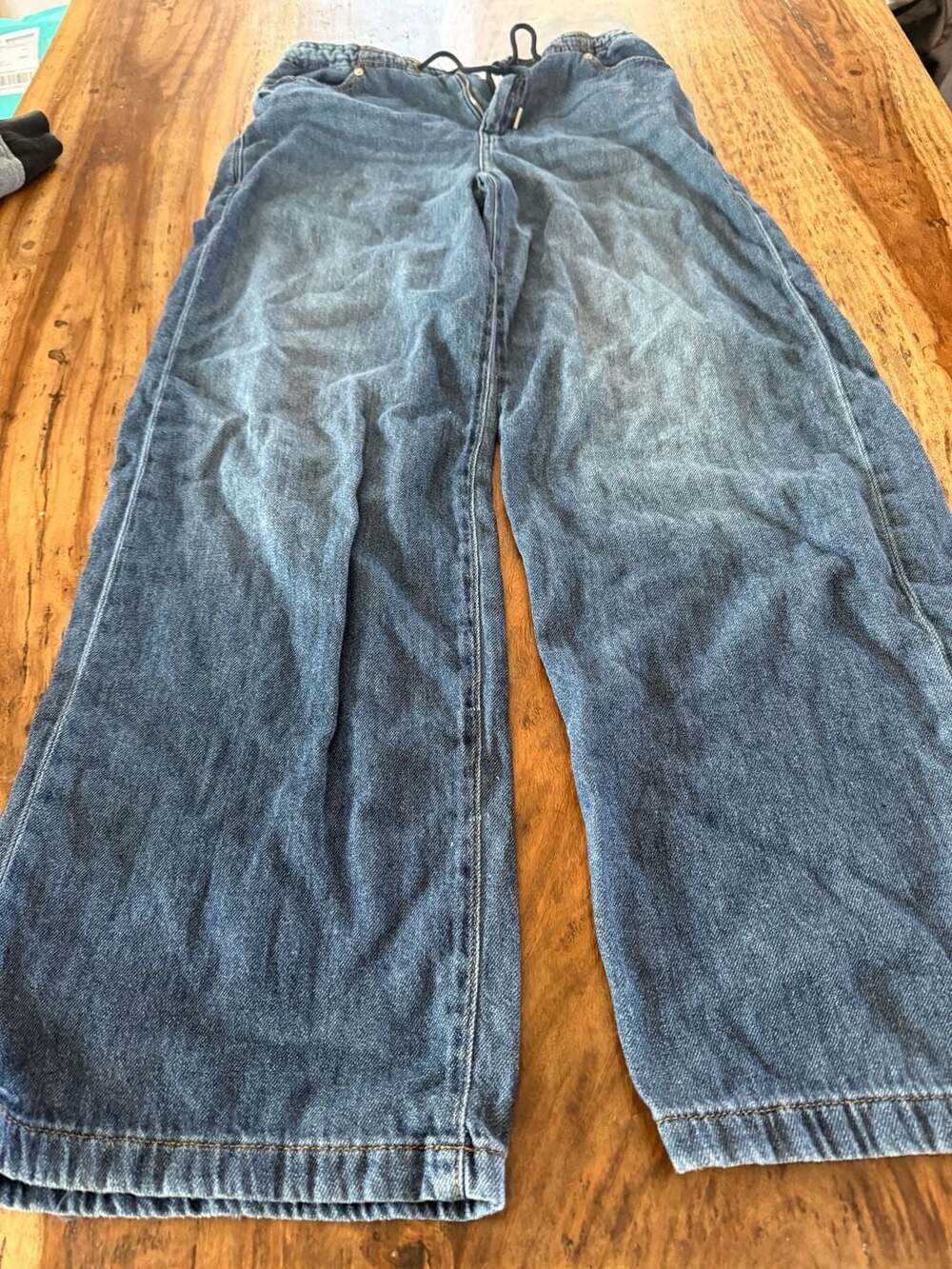 Habitual Kira Wide Leg Drawstring Denim Jeans Size 6/28 casual